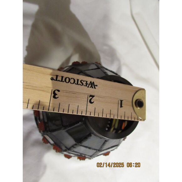 Tiffany glass Elk brand shade for pendant lighting red, white glass - Picture 8 of 9